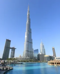 Image showcasing The Burj Khalifa: The Tallest Building in the World.